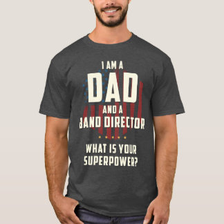 Pappa Bandledare Superkraft FaderS pojke T Shirt