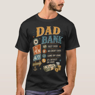 Pappa Bank Pappa39S Dag Rolig Pappa Bankomat Pappa T Shirt