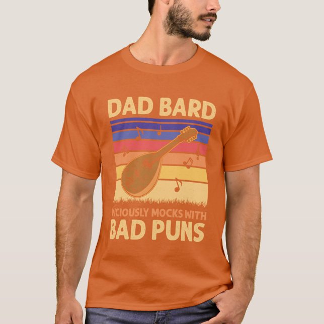 Pappa Bard rolig T Shirt (Framsida)