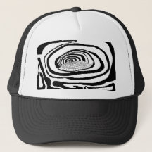 Pappa, barn & barn abstrakt truckerhatt   