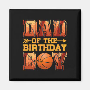 Pappa Basketball Birthday Boy Family Baller B-day Magnet