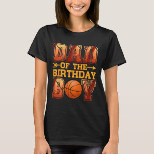 Pappa Basketball Birthday Boy Family Baller B-day  T Shirt