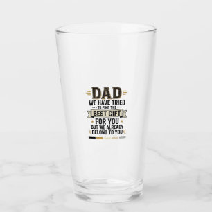 Pappa Bästa Gåva Tillhör Dig Vintage Vector Tröja_ Glaskopp