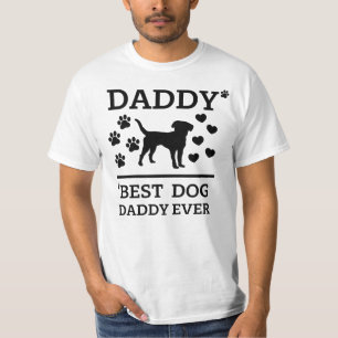 Pappa - Bästa hundpappa någonsin svart text ! T Shirt