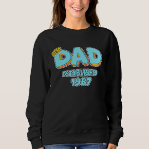 Pappa Bästa Pappa Någonsin Grundad 1987 Superpappa T Shirt
