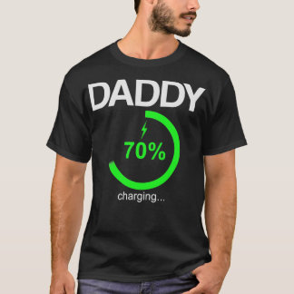 Pappa Battery Charging Funny Parent Graphic Novelt T Shirt
