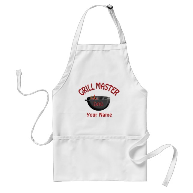 Pappa BBQ Barbecue Grill Master Apron Förkläde (Framsidan)