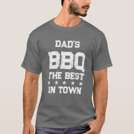 Pappa BBQ Best in Town Fars dag Chef Barbeque T Shirt