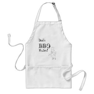 Pappa BBQ-regler! 2 Förkläde