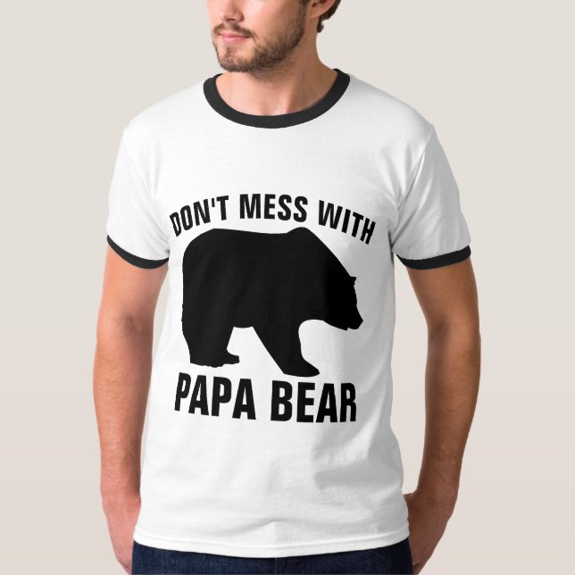 PAPPA BEAR ÄR INTE  MED, PAPPA T-SHIRTS (Framsida)