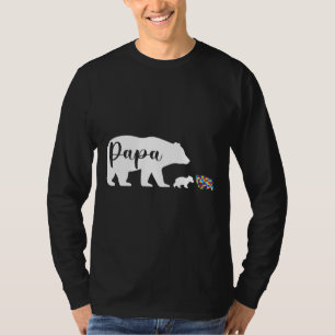 Pappa Bear Autism Awareness Kärlek Support Family T Shirt