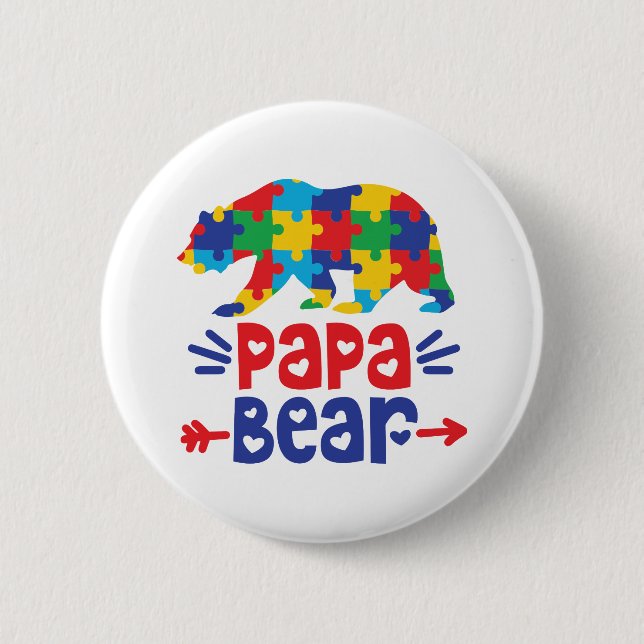 Pappa Bear | Autism Pappa Knapp (Framsida)