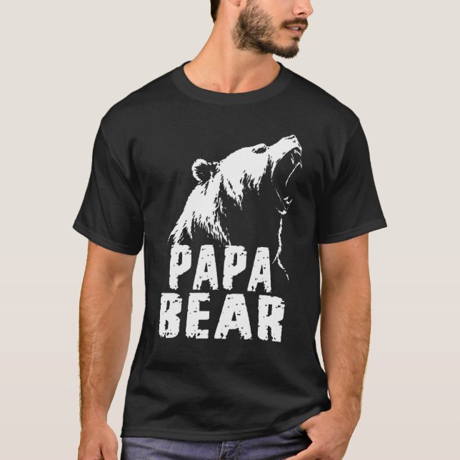 Pappa Bear Best Pappa Far Pop T Shirt (Framsida)