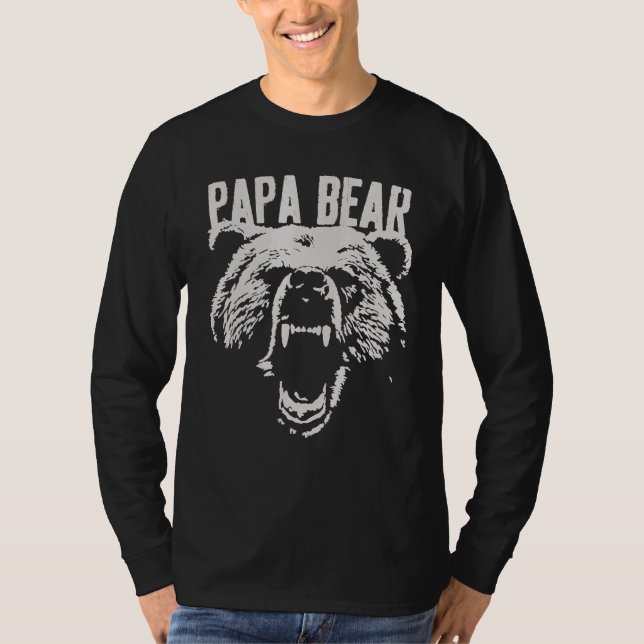 Pappa Bear Best Pappa Fars dag Far Pop Manar 1 T Shirt (Framsida)