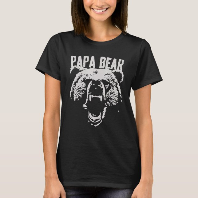 Pappa Bear Best Pappa Fars dag Far Pop Manar 1 T Shirt (Framsida)