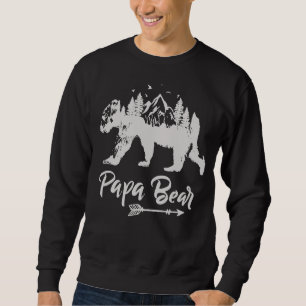 Pappa Bear Best Pappa Fars dag Far Pop Manar Lång Ärmad Tröja
