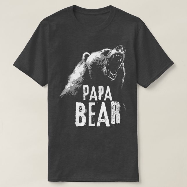 Pappa Bear Best Pappa T Fars dag Far Pop Gift  Shirt (Design framsida)