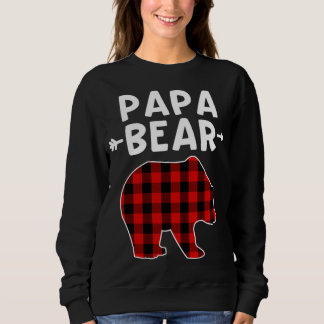 Pappa Bear Black and Red Play Bear Grandpa Christm T Shirt