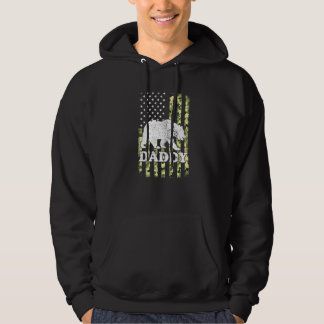 Pappa Bear Camping Hiking Camouflage Förenta state Hoodie