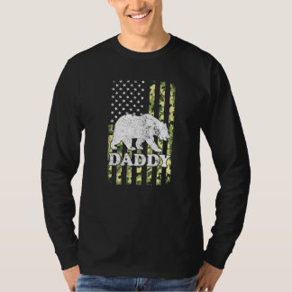 Pappa Bear Camping Hiking Camouflage Förenta state T Shirt