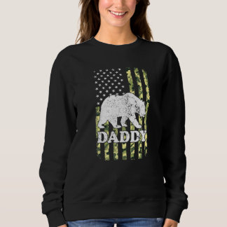 Pappa Bear Camping Hiking Camouflage Förenta state T Shirt