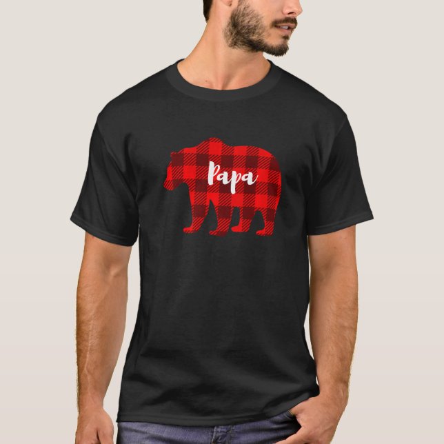 Pappa Bear Clothing Manar Far förälders Family Mat T Shirt (Framsida)