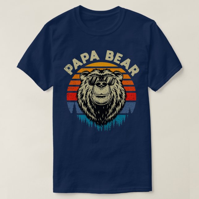 Pappa Bear Coola-återpresentationsidé Classic TShi T Shirt (Design framsida)