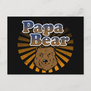 Pappa Bear, Coola Fars dag Vintage  Vykort