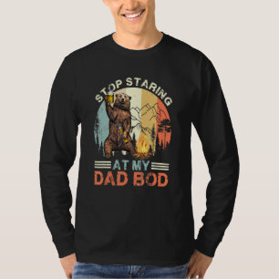 Pappa Bear Drink Beer - Sluta stirra på min - Papp T Shirt