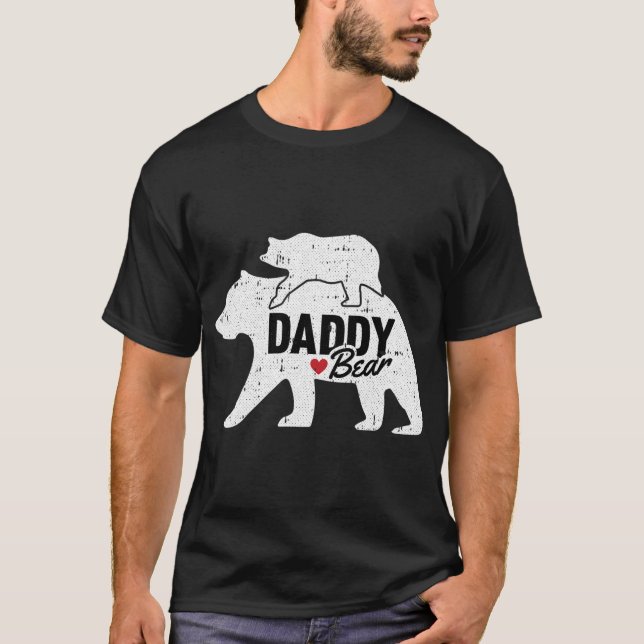 Pappa Bear Fars dag Cute Baby Unge Pappa Pappa-a P T Shirt (Framsida)