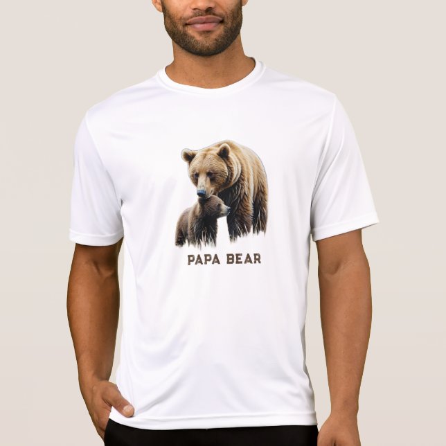 *~* PAPPA BEAR Fars dag Gift Unge AP86 T Shirt (Framsida)