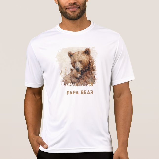 *~* PAPPA BEAR Fars dag Gift Unge Art AP86 T Shirt (Framsida)
