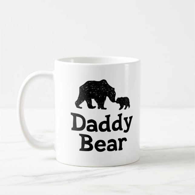 Pappa Bear Fars dag Pappa Gift Kaffemugg (Vänster)