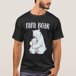 Pappa Bear Fars dag Polar Bear Hug T Shirt