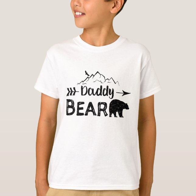 Pappa Bear - Fars dag T Shirt (Framsida)
