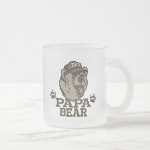 Pappa Bear Gift Ideas för Pappa Frostad Glasmugg