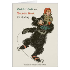Pappa Bear & Golden Hair CC0470 Fairytale Card Hälsningskort