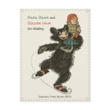 Pappa Bear & Golden Hair Skating CC0715 Fairytale