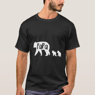 Pappa Bear Hoodie Far med 2 Unge inhyst T Shirt