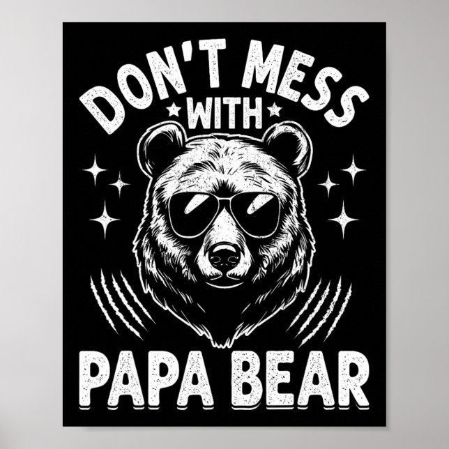 Pappa Bear  inte med Pappa Bear Funny Far Poster (Framsidan)