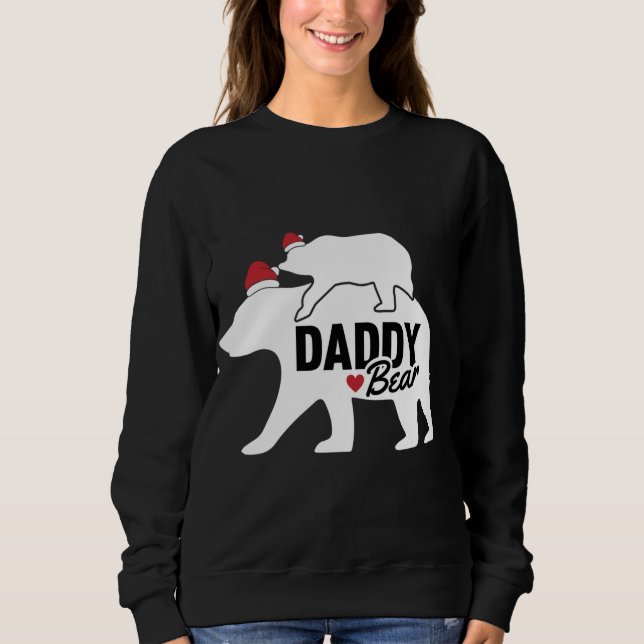 Pappa Bear-jul Cute X-Mas Pappa Son DDotter M T Shirt (Framsida)