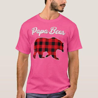 Pappa Bear jul jul Pajama Red Play Buffalo Famil T Shirt