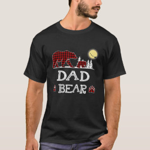 Pappa Bear jul jul Pajama Red Play Buffalo Family T Shirt