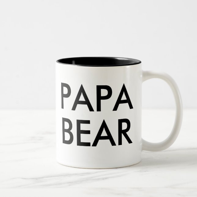 Pappa Bear | Lustigt humor-skämt mugg (Höger)