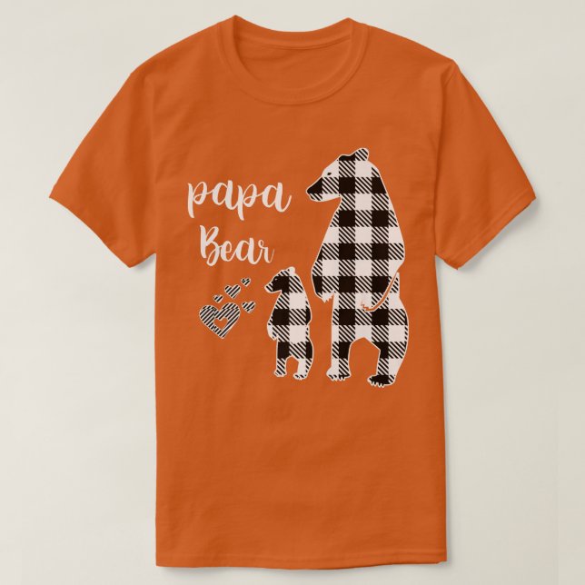 Pappa Bear Pajama Grått Buffalo Play Premium T Shirt (Design framsida)