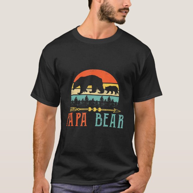 Pappa Bear pappa Manar Idea T Shirt (Framsida)