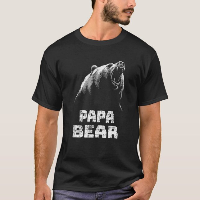 Pappa Bear Pappa Pappa Idea T Shirt (Framsida)