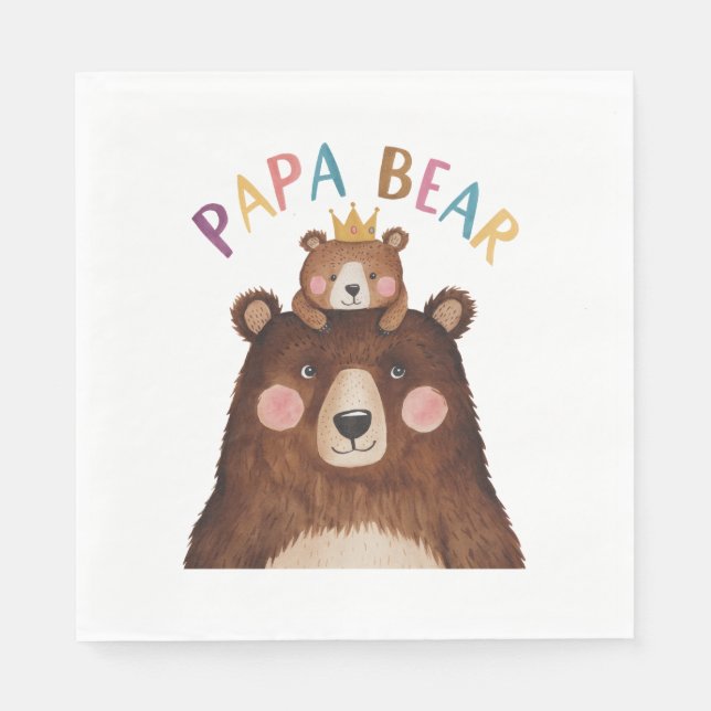 Pappa Bear Pappersservett (Framsidan)
