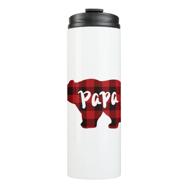 Pappa Bear - Red and Black buffalo plaid (Framsida)