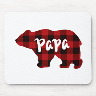 Pappa Bear - Red and Black buffalo plaid Musmatta